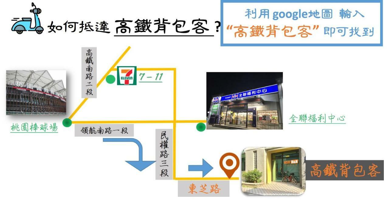 高鐵背包客 Hsr Bnb 桃園民宿 063號 Zhongli Zewnętrze zdjęcie